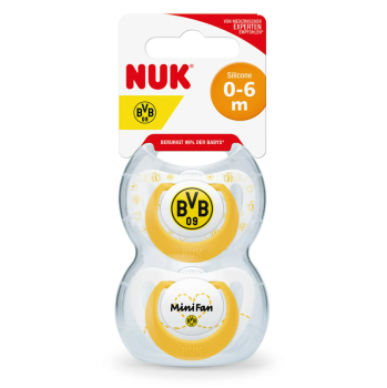 Borussia Dortmund - Schnullerset NUK 0-6 Monate